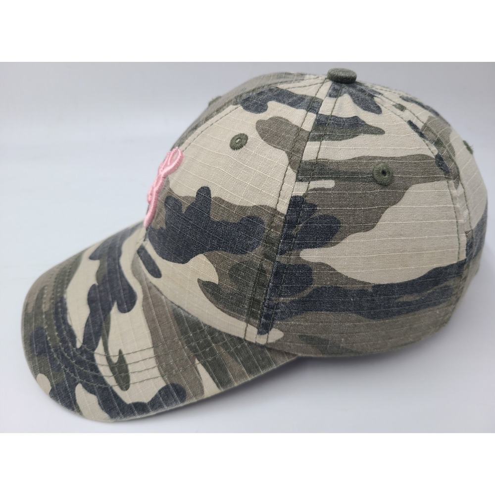 Women Browning Camo Strapback Adjustable Hat Cap Hunt Fish Dad Beige Gray Pink - Picture 5 of 13